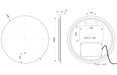 Avani 600mm Round Back-Lit LED Mirror