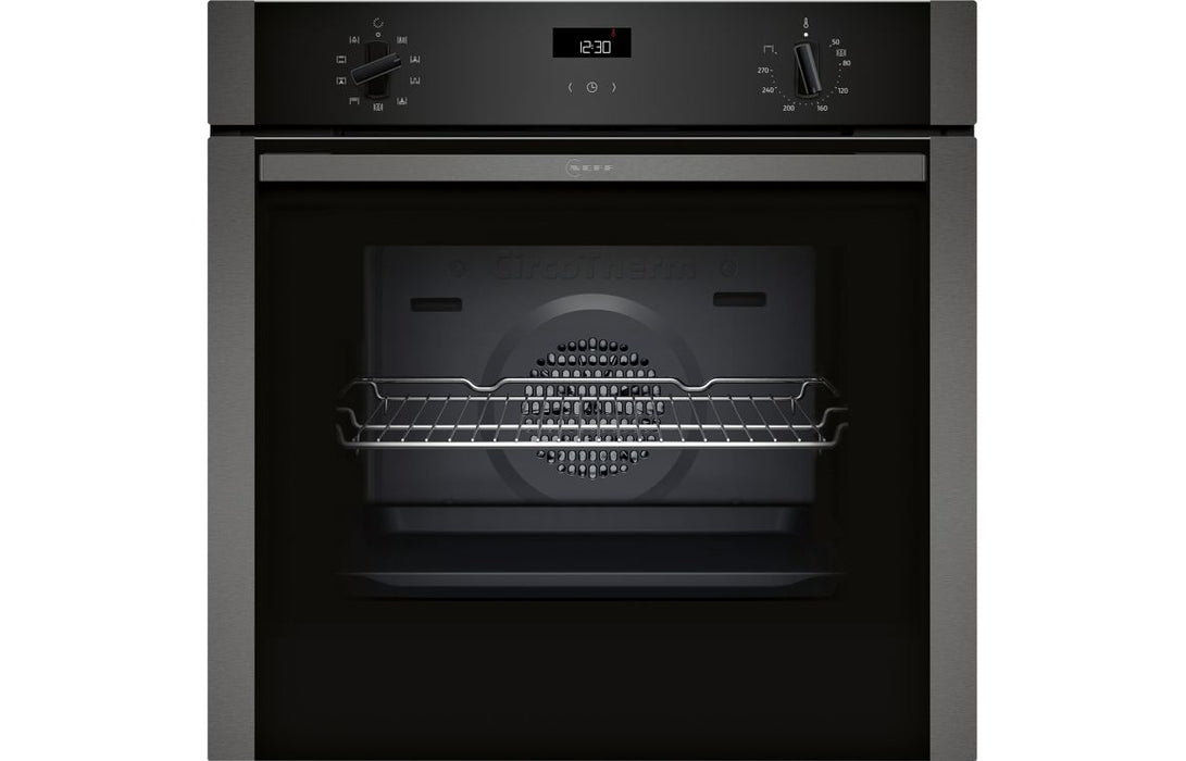 Neff N50 B1ACE4AG3B Single Electric Oven - Graphite Grey