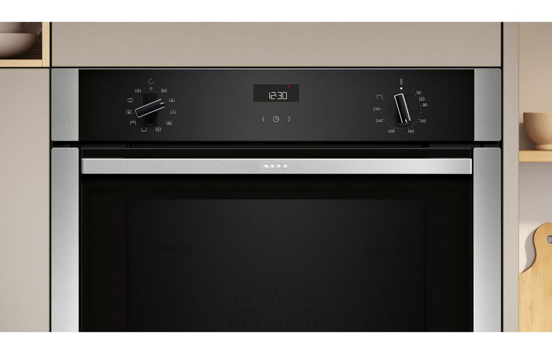 Neff N50 B3ACE4AN3B Single Slide&Hide® Electric Oven - St/Steel