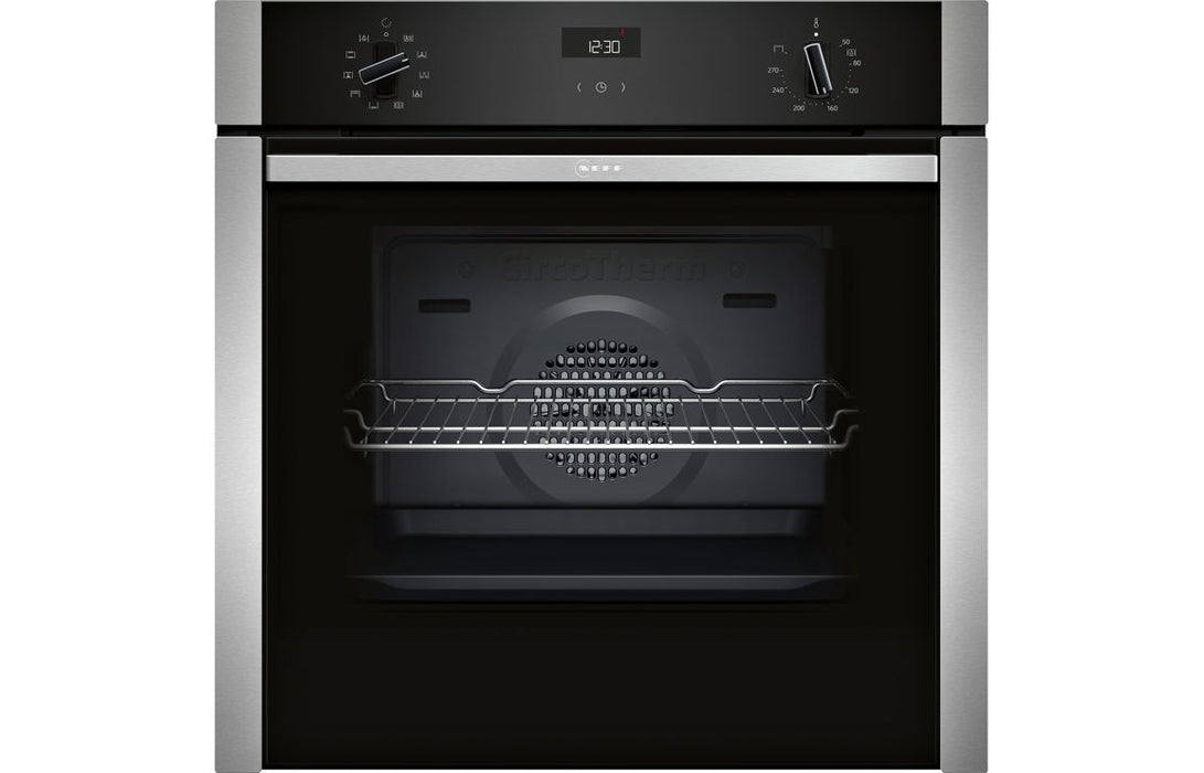 Neff N50 B3ACE4AN3B Single Slide&Hide® Electric Oven - St/Steel