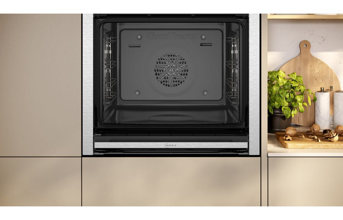 Neff N50 B4ACF1AN3B Single Slide&Hide® Electric Oven - St/Steel