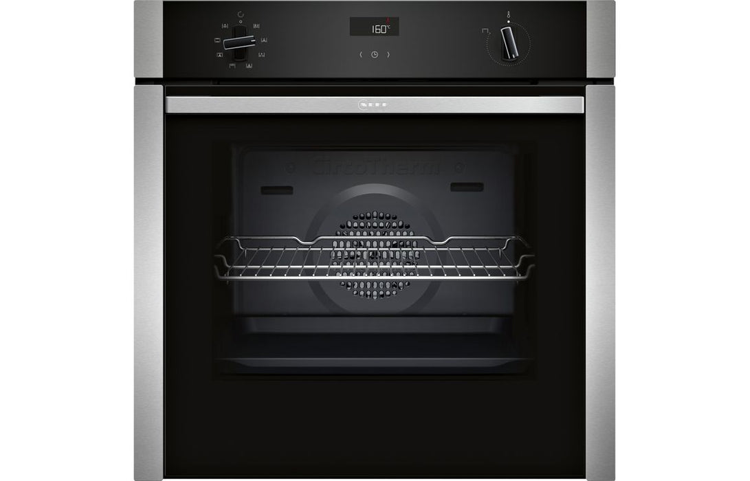 Neff N50 B4ACF1AN3B Single Slide&Hide® Electric Oven - St/Steel