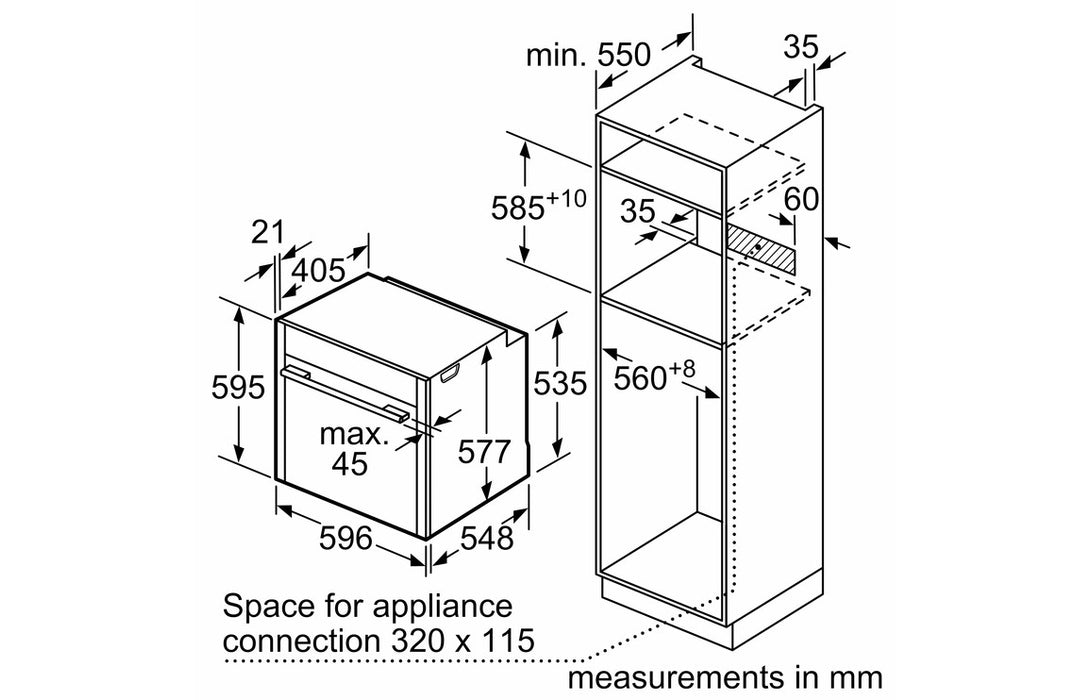 Neff N70 B54CR71N0B Single Slide & Hide® Pyrolytic Oven - Black w/Steel Trim