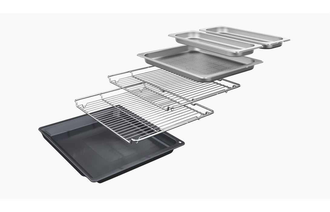 Neff N90 B64FS31G0B Single Slide & Hide® Electric Oven w/Steam - Black w/Graphite Trim