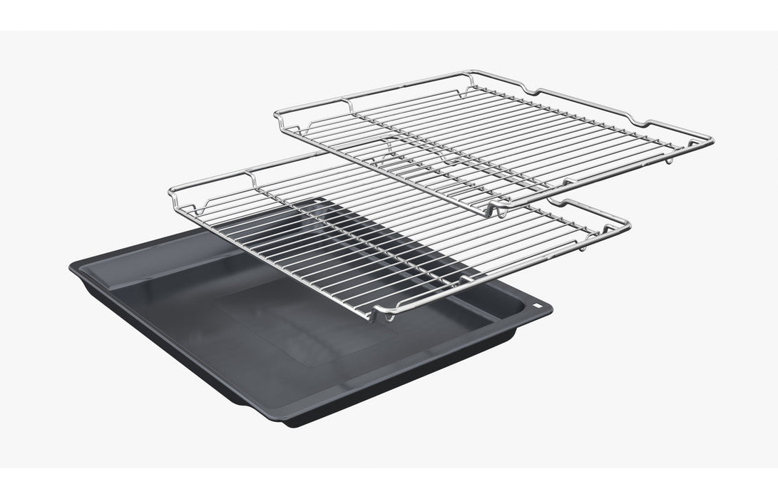 Neff N90 B64VS71G0B Single Slide & Hide® Pyrolytic Oven w/Steam - Black w/Graphite Trim