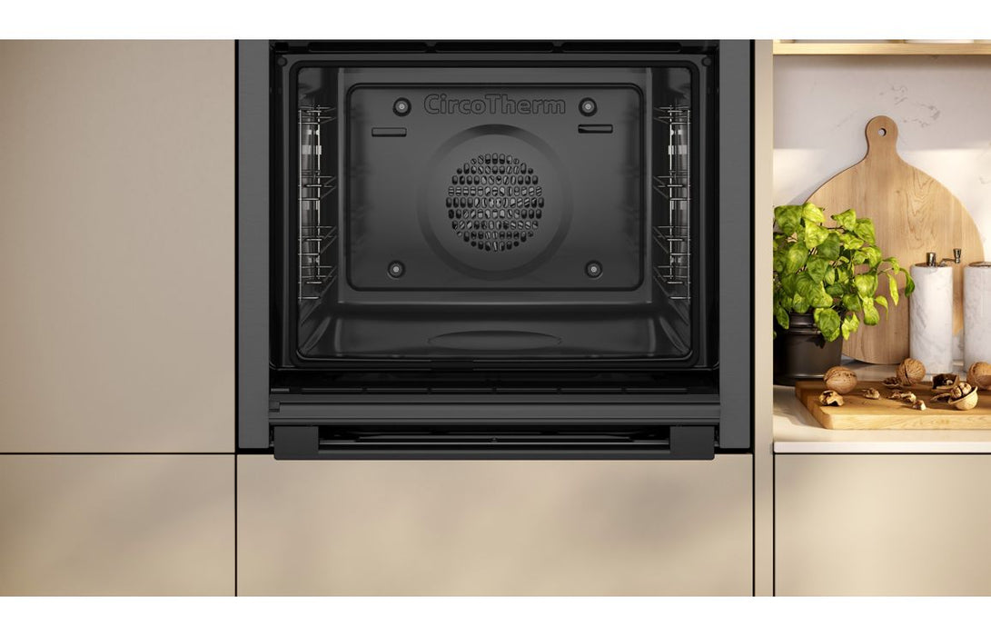 Neff N50 B6ACH7AG7B Single Slide&Hide® Pyrolytic Oven - Graphite Grey