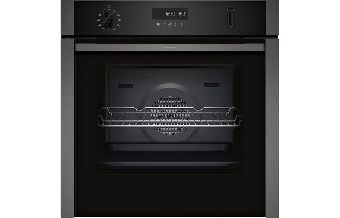 Neff N50 B6ACH7AG7B Single Slide&Hide® Pyrolytic Oven - Graphite Grey