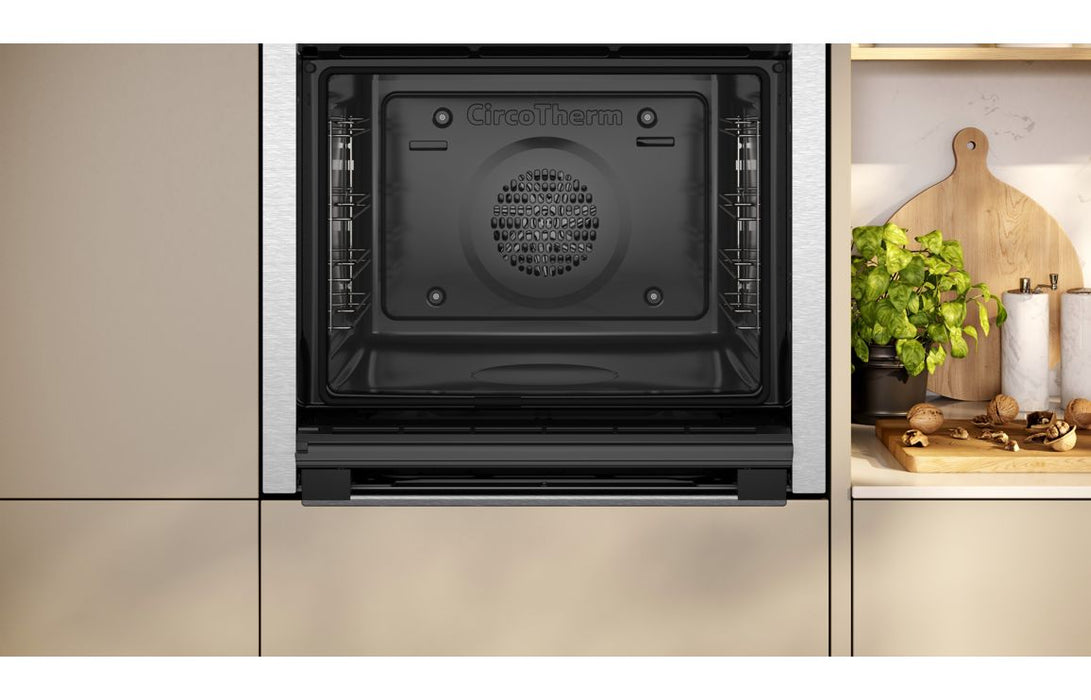 Neff N50 B6ACH7AN7B Single Slide&Hide® Pyrolytic Oven - St/Steel