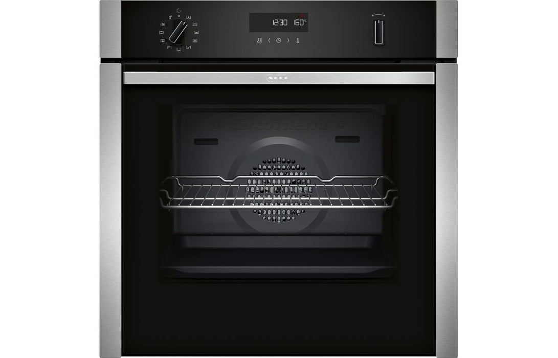 Neff N50 B6ACH7AN7B Single Slide&Hide® Pyrolytic Oven - St/Steel