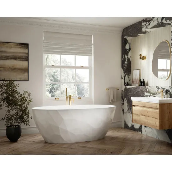 BC Designs Sculptura 1700mm Freestanding Bath With Legs And Waste