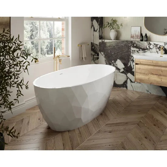 BC Designs Sculptura 1700mm Freestanding Bath With Legs And Waste