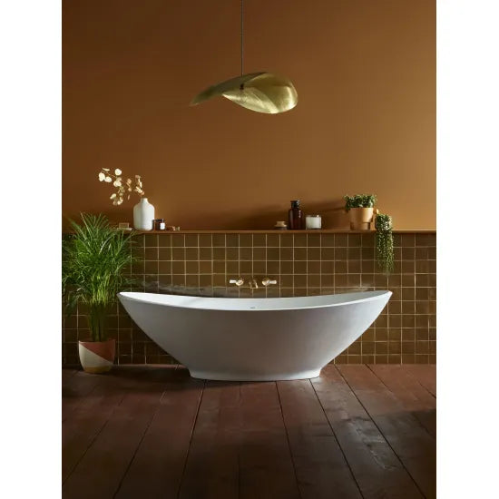 BC Designs Kurv 1890mm Matt White Freestanding Bath