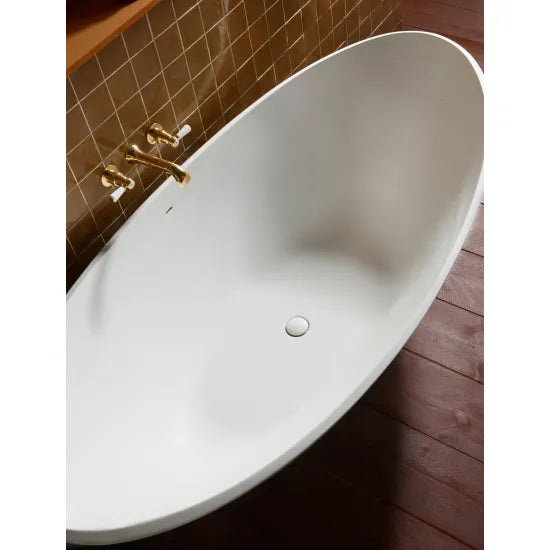 BC Designs Kurv 1890mm Matt White Freestanding Bath