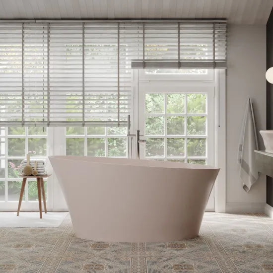 BC Designs Delicata 1520mm Pale Peach Freestanding Bath
