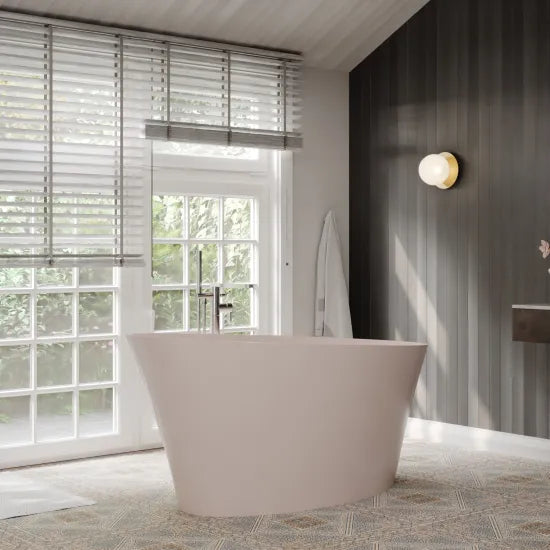 BC Designs Delicata 1520mm Pale Peach Freestanding Bath