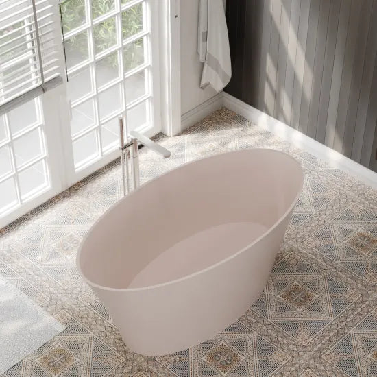 BC Designs Delicata 1520mm Pale Peach Freestanding Bath
