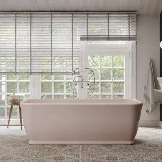 BC Designs Magnus 1680mm Pale Peach Freestanding Bath
