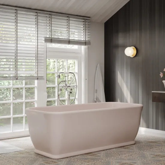 BC Designs Magnus 1680mm Pale Peach Freestanding Bath