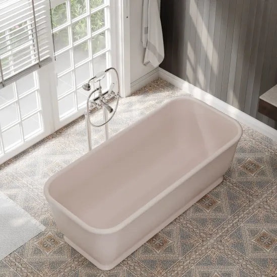 BC Designs Magnus 1680mm Pale Peach Freestanding Bath