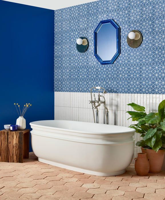 BC Designs Aston 1720mm Matt White Freestanding Bath