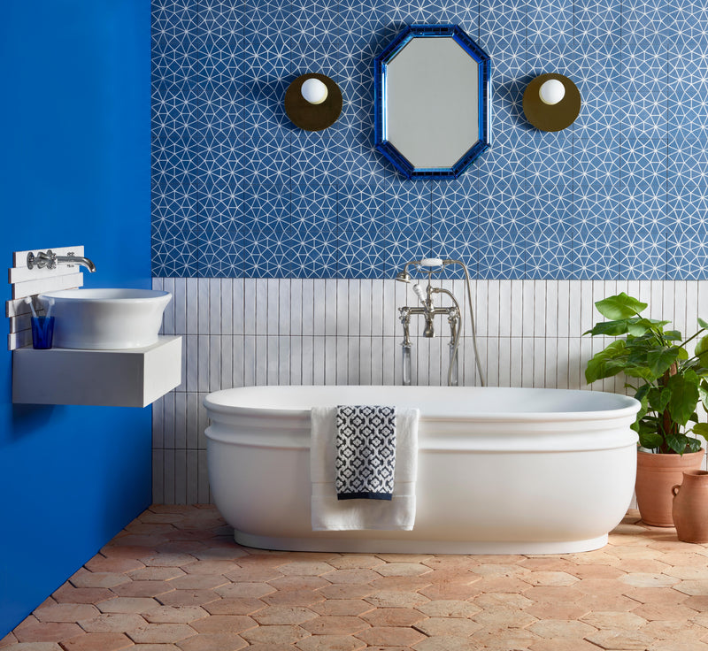BC Designs Aston 1720mm Matt White Freestanding Bath