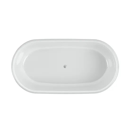BC Designs Highcroft 1700 x 861mm Industrial Grey Oval Bath