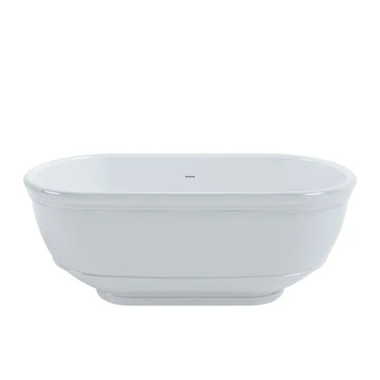 BC Designs Highcroft 1700 x 861mm Powder Grey Oval Bath