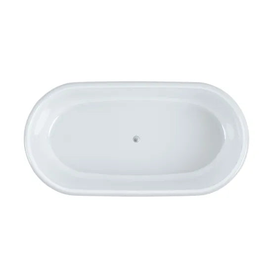 BC Designs Highcroft 1700 x 861mm Powder Grey Oval Bath