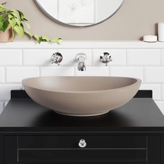BC Designs Kurv 615mm  Oval Vessel Basin
