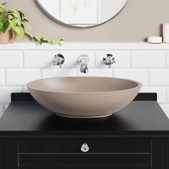 BC Designs Gio 575mm  Oval Vessel Basin