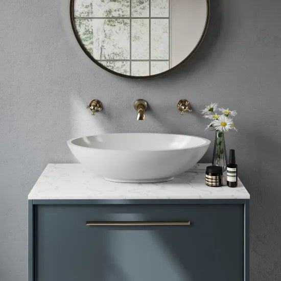 BC Designs Gio 575mm  Oval Vessel Basin