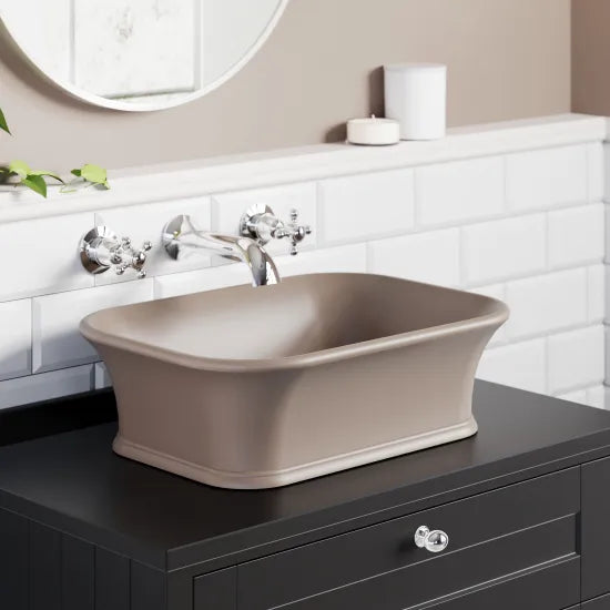BC Designs Senator 525mm  Rectangular Vessel Basin