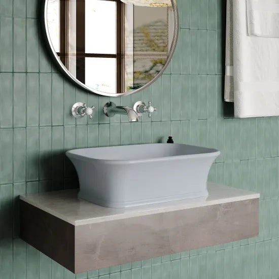 BC Designs Senator 525mm  Rectangular Vessel Basin