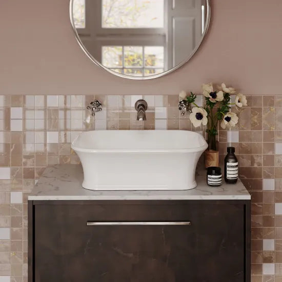 BC Designs Senator 525mm  Rectangular Vessel Basin