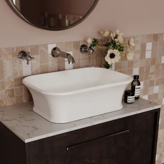 BC Designs Senator 525mm  Rectangular Vessel Basin