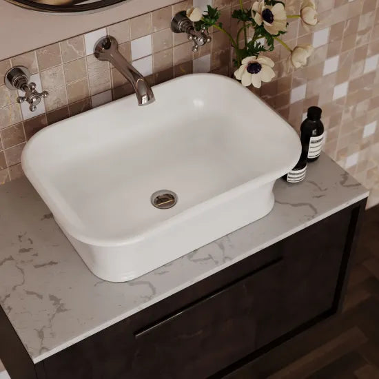 BC Designs Senator 525mm  Rectangular Vessel Basin