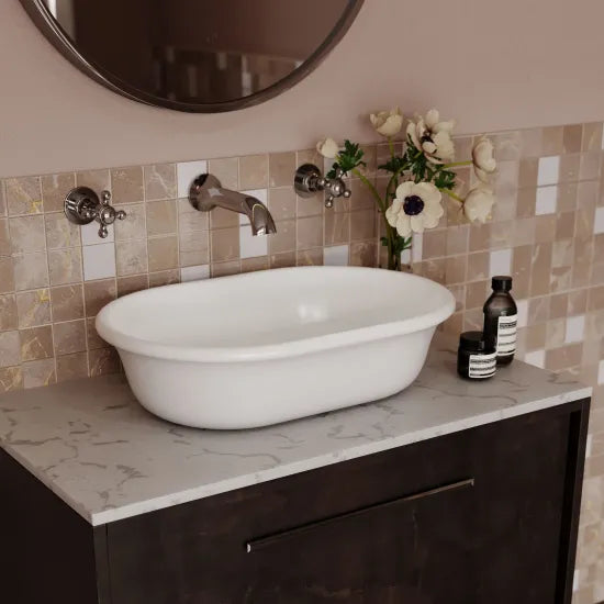 BC Designs Omnia 360mm  Oval Vessel Basin