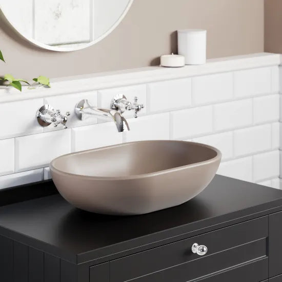 BC Designs Crea 575mm  Oval Vessel Basin