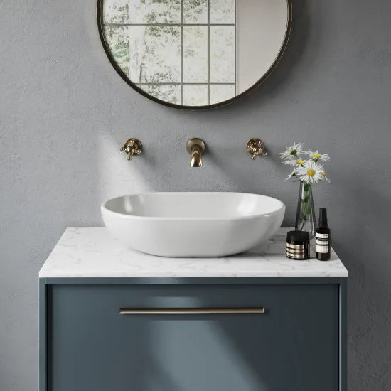 BC Designs Crea 575mm  Oval Vessel Basin