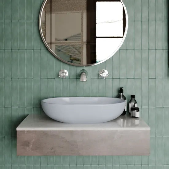 BC Designs Crea 575mm  Oval Vessel Basin