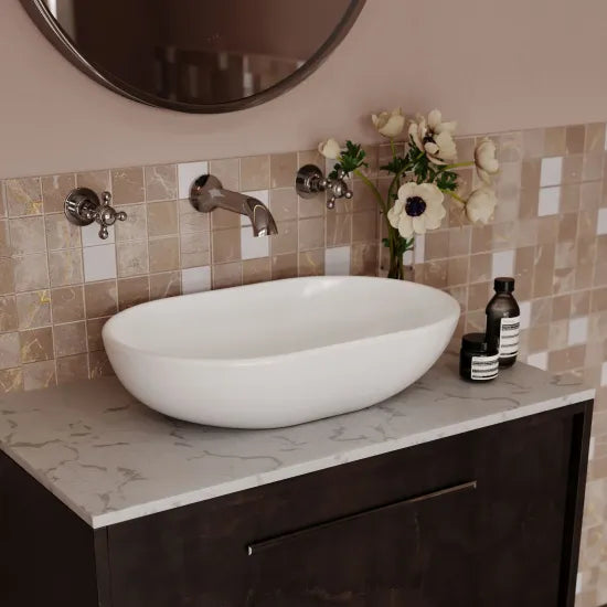 BC Designs Crea 575mm  Oval Vessel Basin