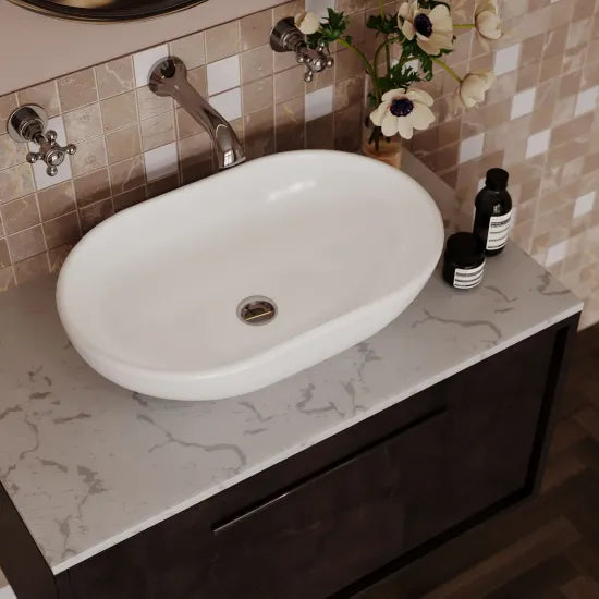 BC Designs Crea 575mm  Oval Vessel Basin