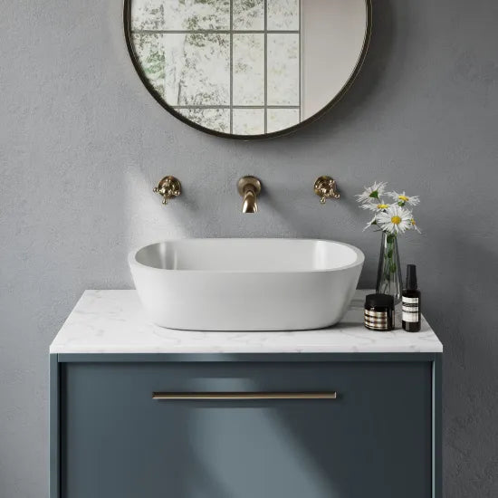 BC Designs Vive 530mm  Soft Square Vessel Basin