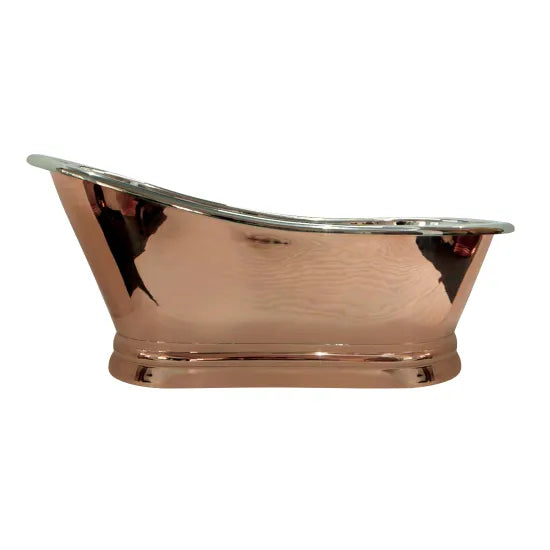 BC Designs 1700mm Copper Nickel Slipper Freestanding Bath