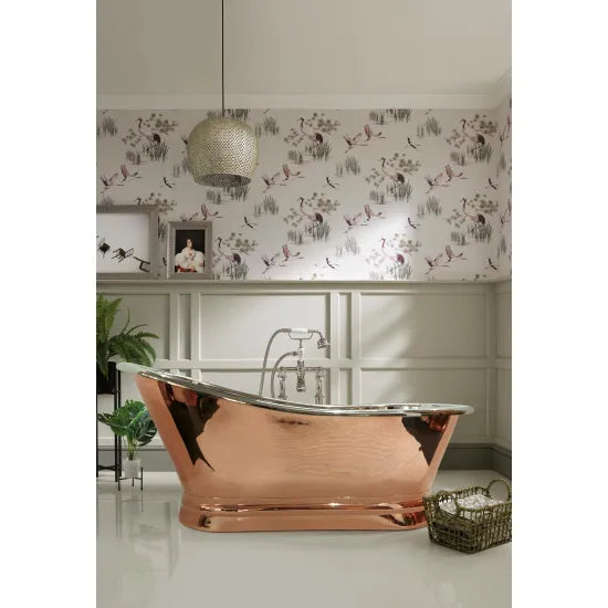 BC Designs 1700mm Copper Nickel Slipper Freestanding Bath