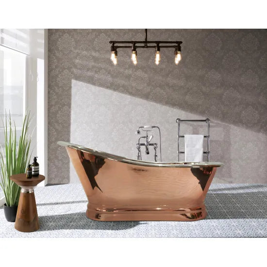 BC Designs 1700mm Copper Nickel Slipper Freestanding Bath