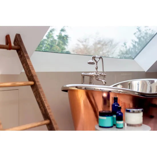 BC Designs 1500mm Copper Outer Nickel Inner Freestanding Boat Bath