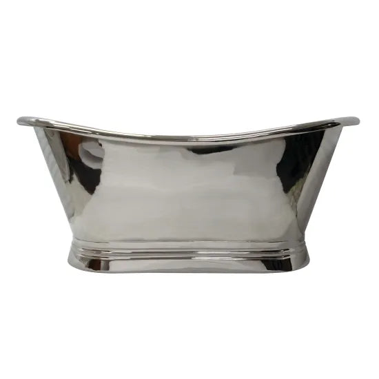 BC Designs 1700mm Nickel Freestanding Boat Bath