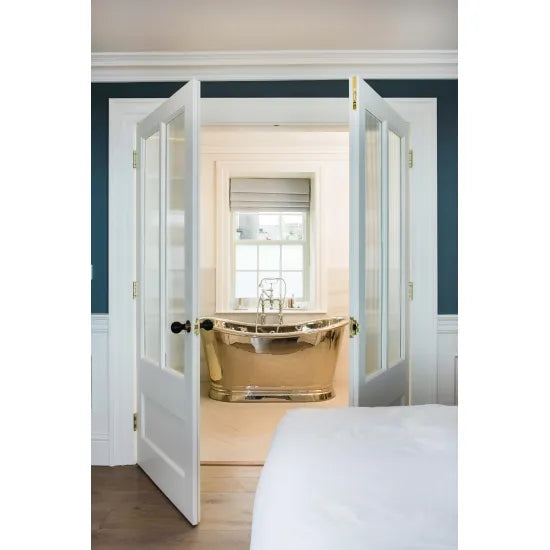BC Designs 1700mm Nickel Freestanding Boat Bath