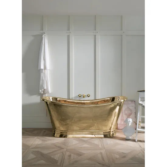 BC Designs 1500mm Brass Freestanding Boat Bath